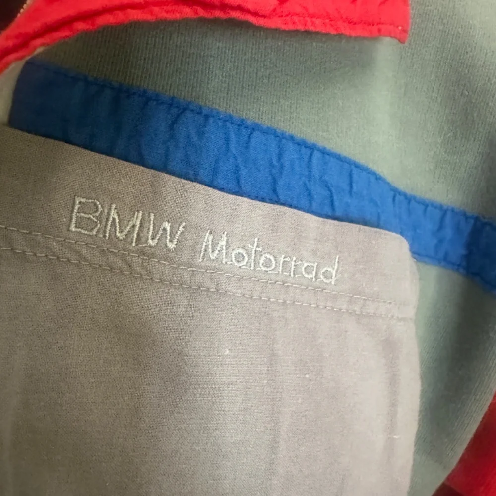 BMW Motorrad 1/4 Zip Fleece Pullover Large 22.5" armpit to armpit seams - Picture 2 of 4